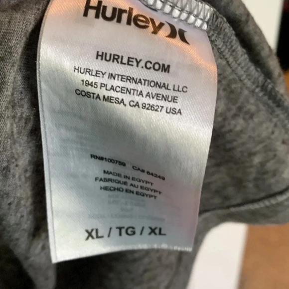EUC MENS HURLEY GREY GRAPHIC T-SHIRT SIZE XL - Picture 4 of 6